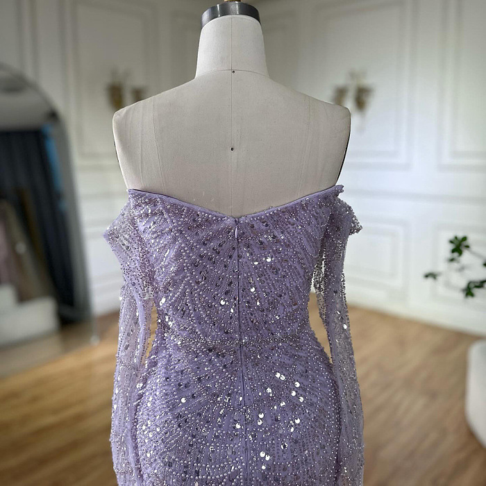 Strapless Beaded Gown