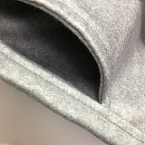 Belted Double Face Hooded Wrap Coat