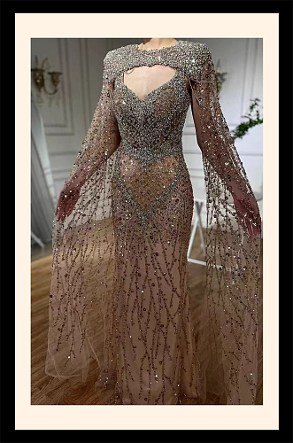Glamourous Beaded Gown
