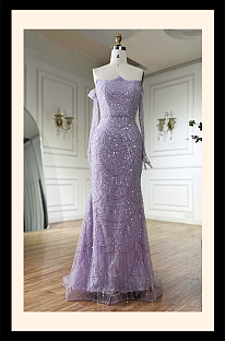 Strapless Beaded Gown