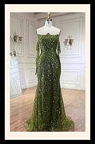 Strapless Beaded Gown