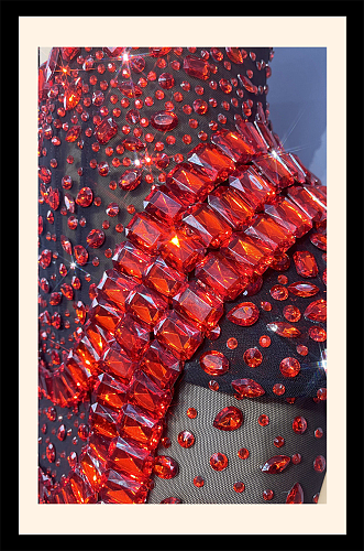 Rhinestone Evening Dress
