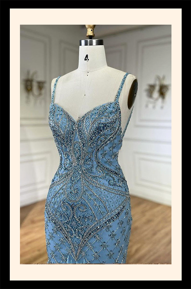 Feather Evening Dress