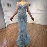 Feather Evening Dress