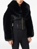 Fur-effect Corset Jacket