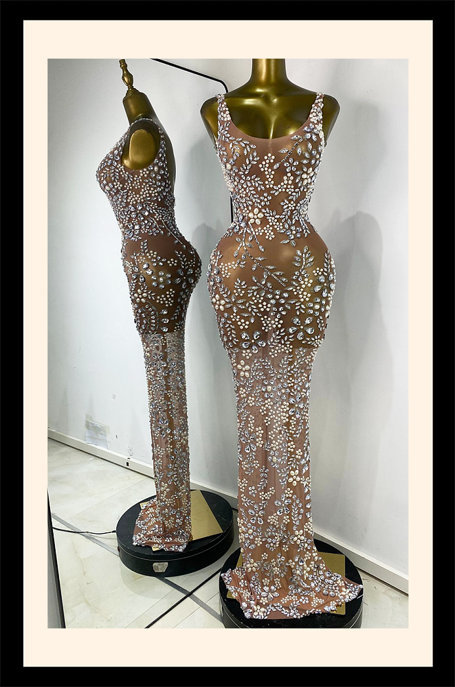 Beaded Bodycon Party Dress
