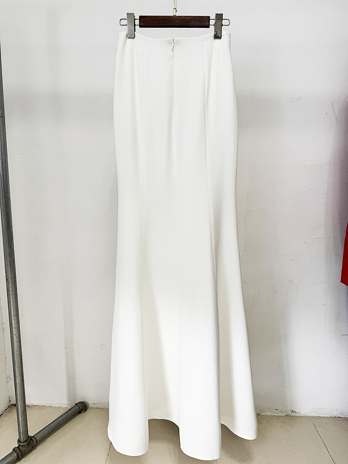 Design Beaded Two-pieces Evening Skirt Set