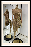 Tassel Evening Dress (Gold)