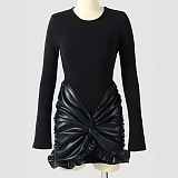 Patchwork Twist Mini Dress