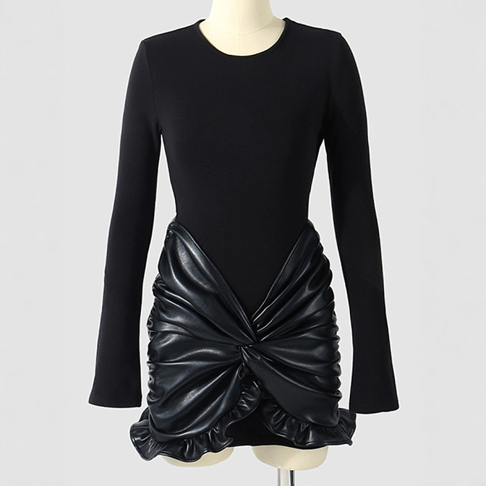 Patchwork Twist Mini Dress