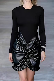 Patchwork Twist Mini Dress