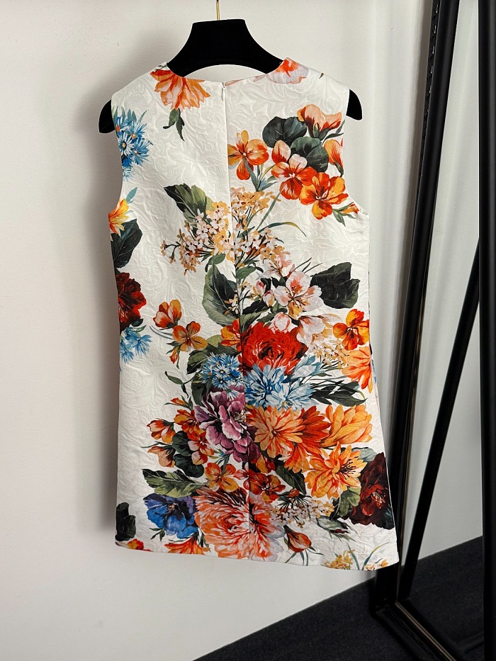 Printed Midi Dress