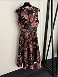 Strapless Jacquard  Dress