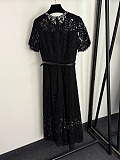Lace Patchwork Long Dress
