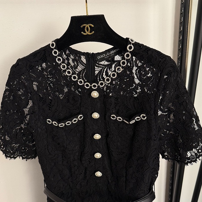 Lace Patchwork Long Dress