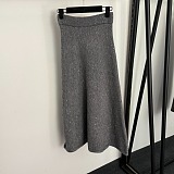 Stretch Skirt & Sweater Top