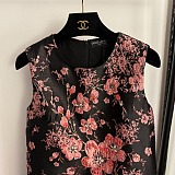 Strapless Jacquard Midi Dress