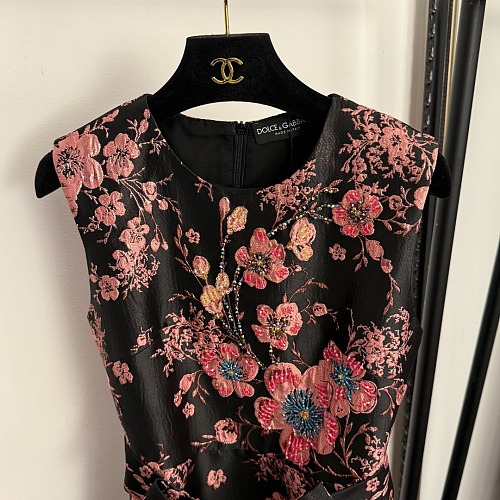 Strapless Jacquard  Dress