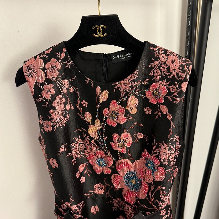 Strapless Jacquard  Dress