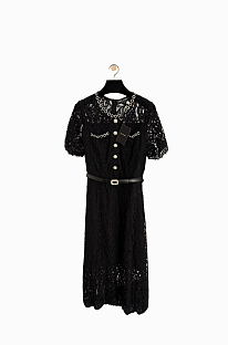 Lace Patchwork Long Dress