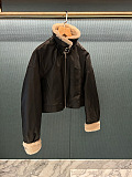 Genuine Leather Short Down Jacket