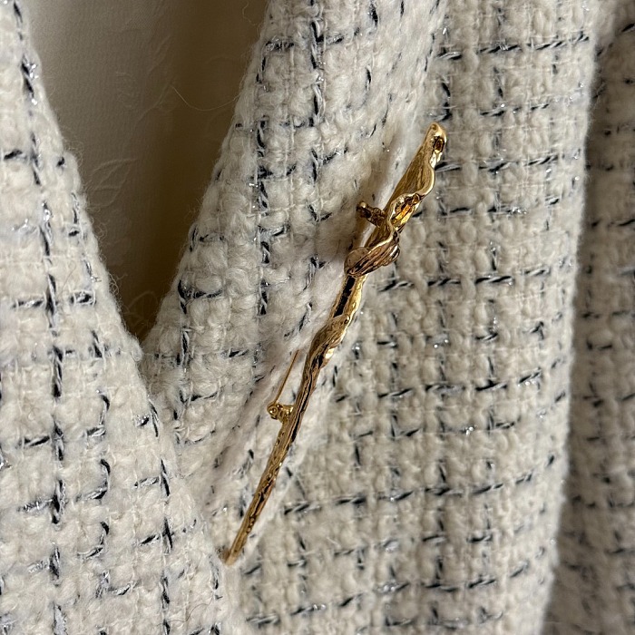 Tweed Trench Coat
