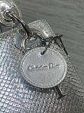 Metallic Snakeskin Mini Lady Dior Silver