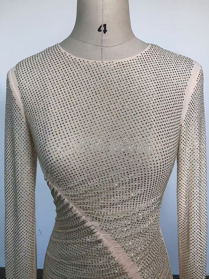 Beaded Slim-fit Dress