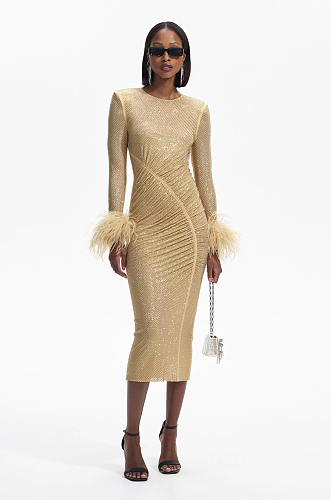 Beaded Slim-fit Dress