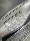 Metallic Snakeskin Mini Lady Dior Silver