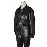 PU Leather Jacket(black)