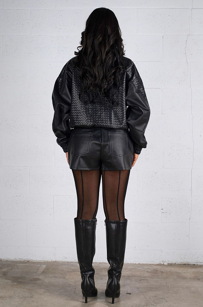PU Leather Jacket(black)