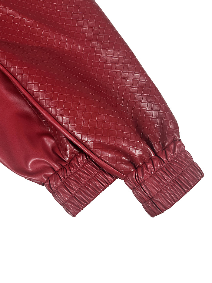PU Leather Jacket(red)