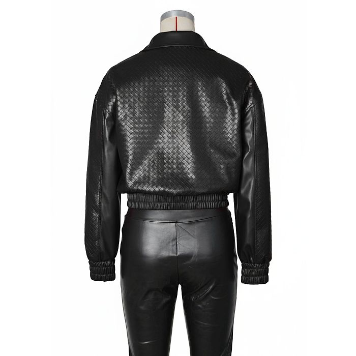PU Leather Jacket(black)