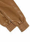 PU Leather Jacket(brown)