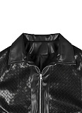 PU Leather Jacket(black)