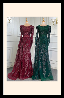 Floor-length Sequins Gown