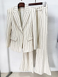 Stripe  Blazer and Trousers Set