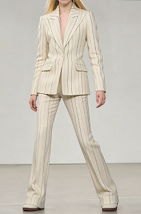 Stripe  Blazer and Trousers Set