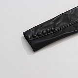 Belted Leather Jacket