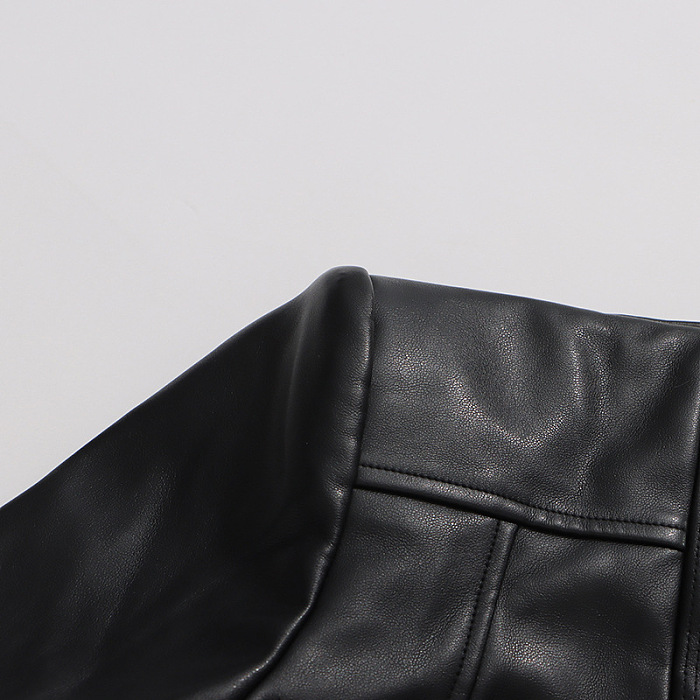 Belted Leather Jacket