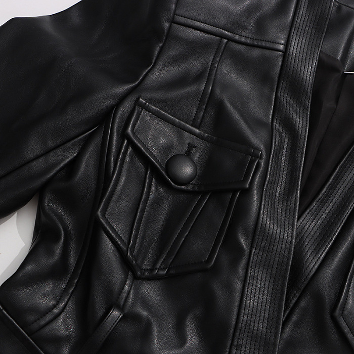 Belted Leather Jacket