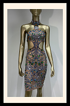 Halter Beaded Evening Dress