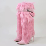 Fur Tall Boots