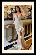 Evening Gown with Pearls, Sequins