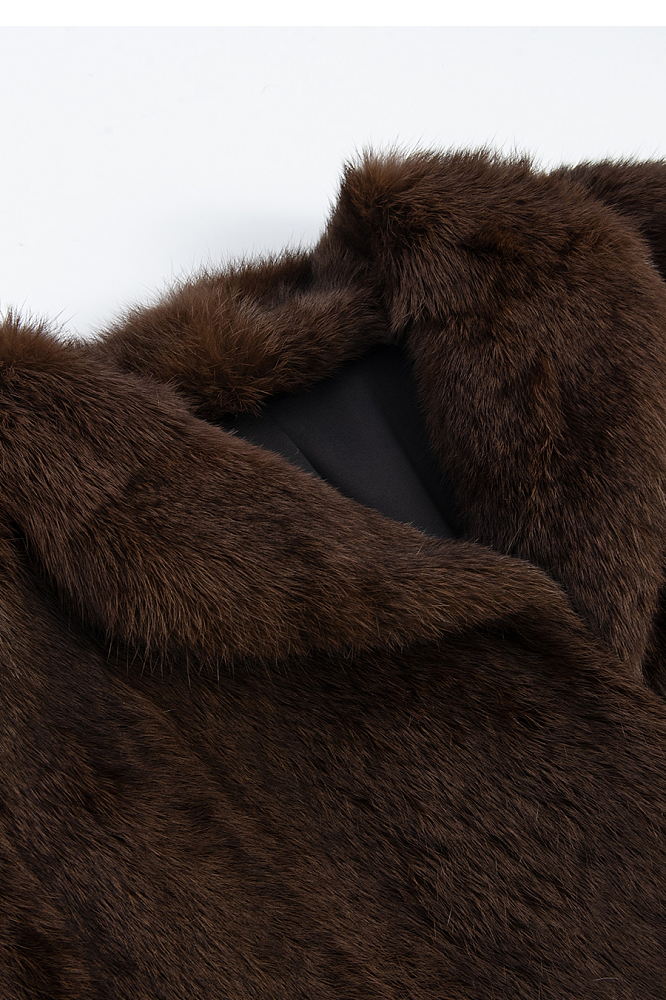 Fur Coat in Coffee