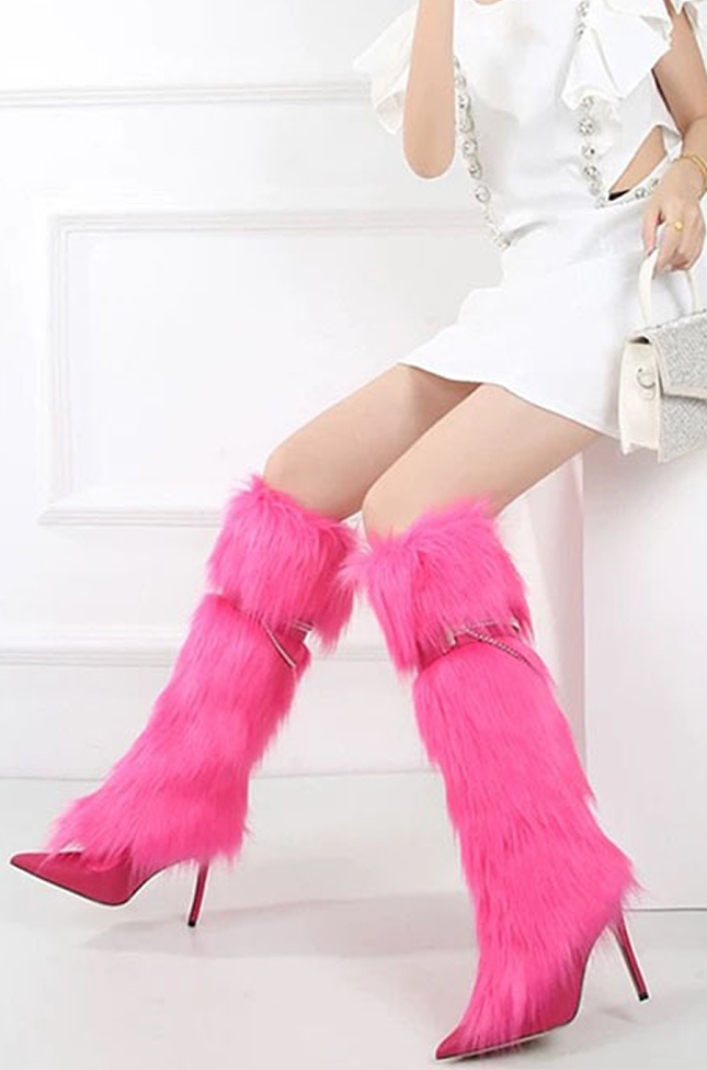 Fur Tall Boots