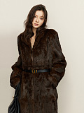 Fur Coat in Coffee