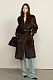 Fur Coat in Coffee