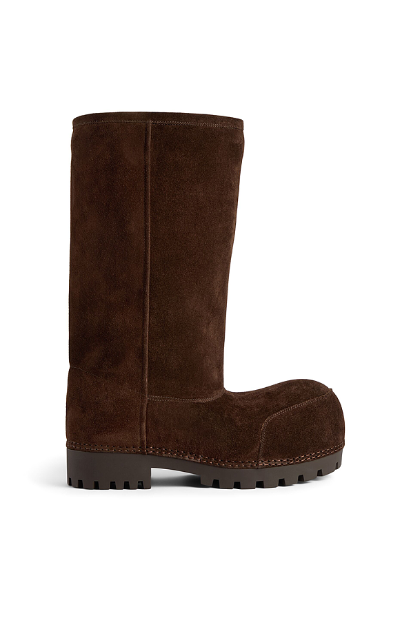 Women's Alaska Fur High Boot in Light Espresso